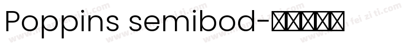 Poppins semibod字体转换